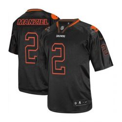 Cheap Johnny Manziel Browns Youth Jersey From China #2 Black Lights Out
