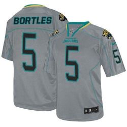 Cheap Blake Bortles Jaguars Youth Jersey From China #5 Grey Lights Out