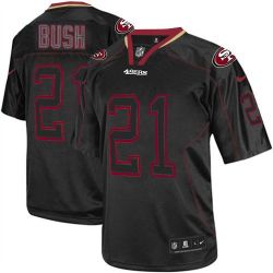 Cheap Reggie Bush 49ers Youth Jersey From China #21 Black Lights Out