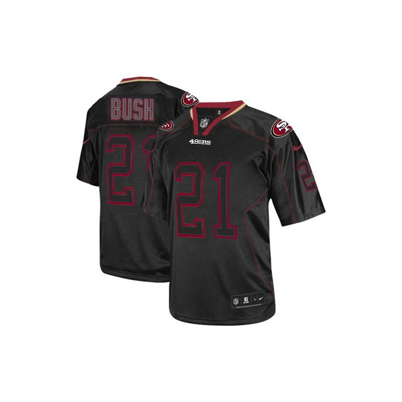 Cheap Reggie Bush 49ers Youth Jersey From China #21 Black Lights Out Cheap Reggie Bush 49ers Youth Jersey From China #21 Black Lights Out