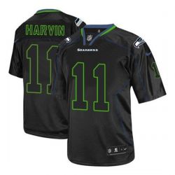 Cheap Percy Harvin Seahawks Youth Jersey From China #11 Black Lights Out