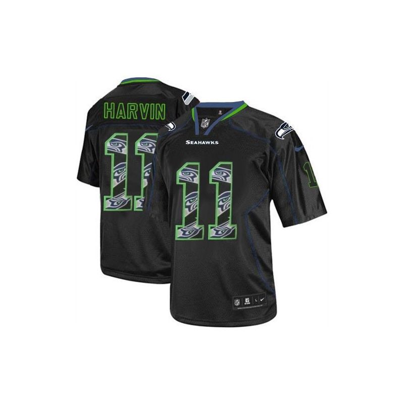 Cheap Percy Harvin Seahawks Youth Jersey From China #11 Black team logo Lights Out