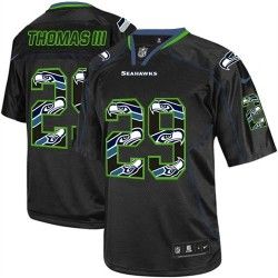 Cheap Earl Thomas III Seahawks Youth Jersey From China #29 Black team logo Lights Out