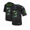 Cheap Russell Wilson Seahawks Youth Jersey From China #3 Black team logo Lights Out