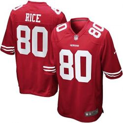 Cheap Jerry Rice 49ers Toddler Jersey From China #80 Red