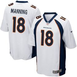 Cheap Peyton Manning Broncos Jersey #18 White From China Limited
