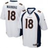 Cheap Peyton Manning Broncos Jersey #18 White From China Limited