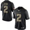 Cheap Matt Ryan Falcons Jersey From China #2 Black Salute To Service