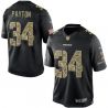 Cheap Walter Payton Bears Jersey From China #34 Black Salute To Service