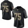 Cheap Howie Long Raiders Jersey From China #75 Black Salute To Service