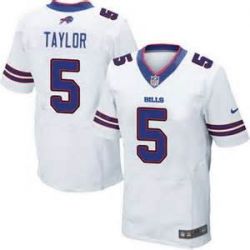 Cheap Tyrod Taylor Bills Elite Jersey From China #5 White