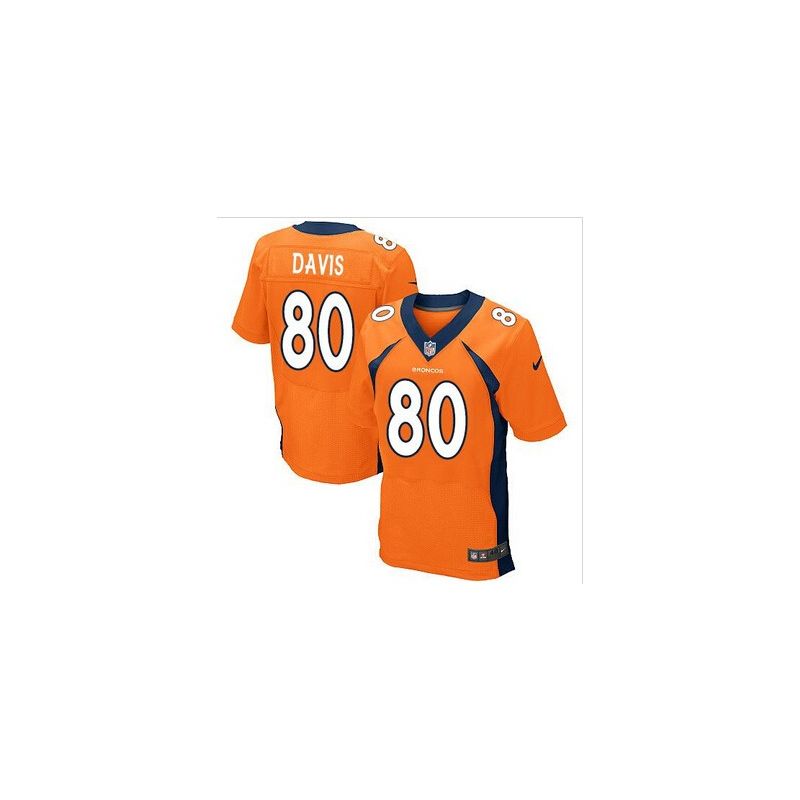 Cheap Vernon Davis Broncos Elite Jersey From China #80 Orange Cheap Vernon Davis Broncos Elite Jersey From China #80 Orange
