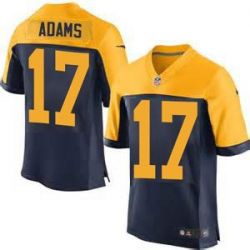 Cheap Davante Adams Packers Elite Jersey From China #17 Navy Throwback Alternate