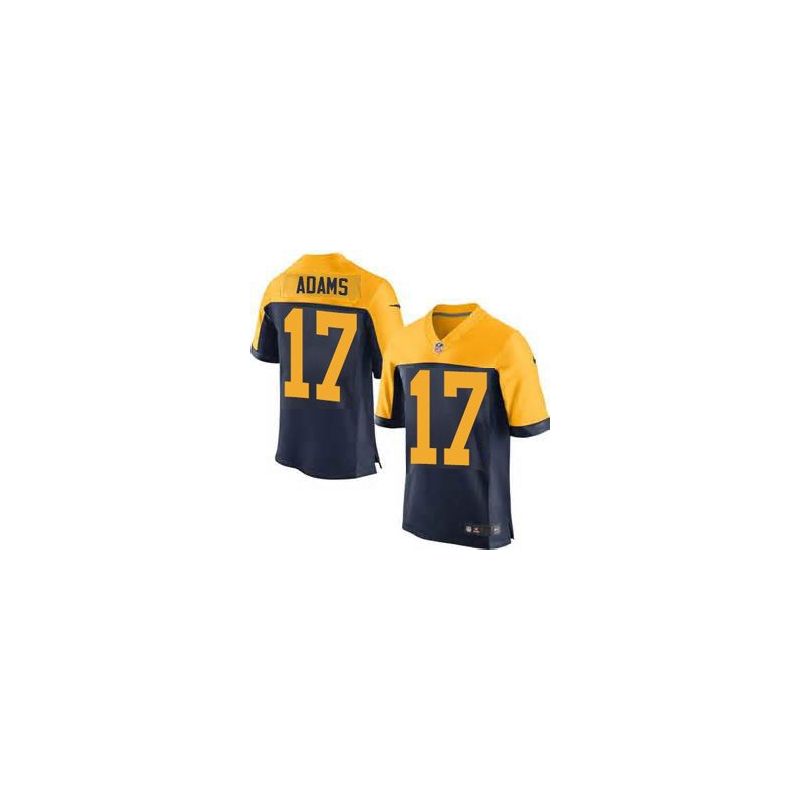 Cheap Davante Adams Packers Elite Jersey From China #17 Navy Throwback Alternate