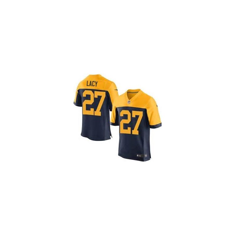 Cheap Eddie Lacy Packers Elite Jersey From China #27 Navy Throwback Alternate