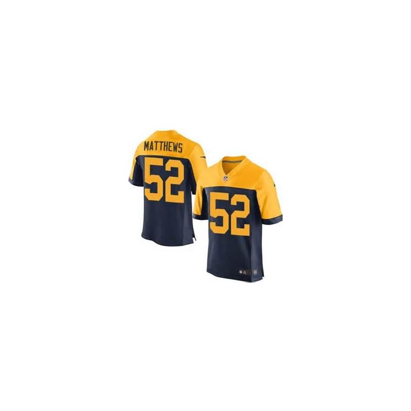 Cheap Clay Matthews Packers Elite Jersey From China #52 Navy Throwback Alternate