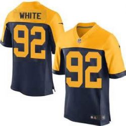 Cheap Reggie White Packers Elite Jersey From China #92 Navy Throwback Alternate