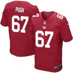 Cheap Justin Pugh Giants Elite Jersey From China #67 Red