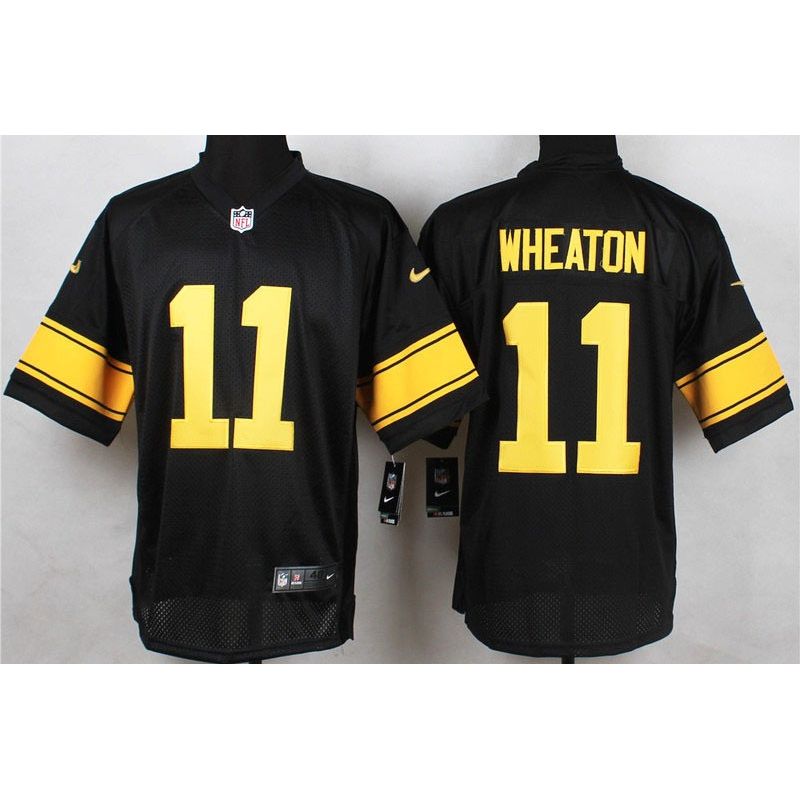Cheap Markus Wheaton Steelers Elite Jersey From China #11 Black Yellow Lettering Cheap Markus Wheaton Steelers Elite Jersey From China #11 Black Yellow Lettering