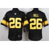 Cheap LeVeon Bell Steelers Elite Jersey From China #26 Black Yellow Lettering