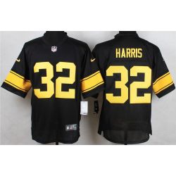 Cheap Franco Harris Steelers Elite Jersey From China #32 Black Yellow Lettering