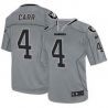 Cheap Derek Carr Raiders Lights Out Jersey From China #4 Grey
