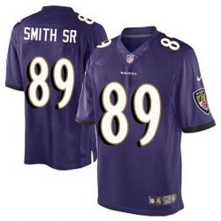 Cheap Steve Smith SR Ravens Limited Jersey From China #89 Purple