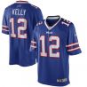 Cheap Jim Kelly Bills Limited Jersey From China #12 Blue