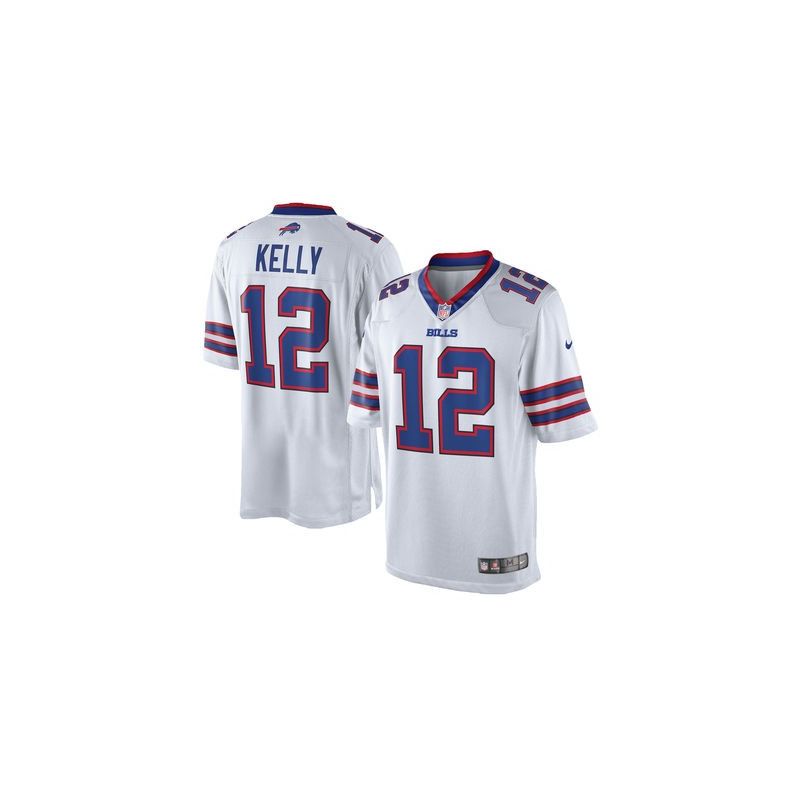 Cheap Jim Kelly Bills Limited Jersey From China #12 White Cheap Jim Kelly Bills Limited Jersey From China #12 White