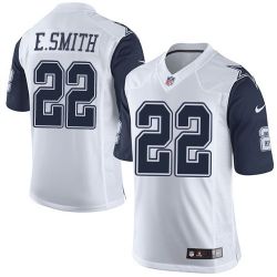 Cheap Emmitt Smith Cowboys Limited Jersey From China #22 White Rush
