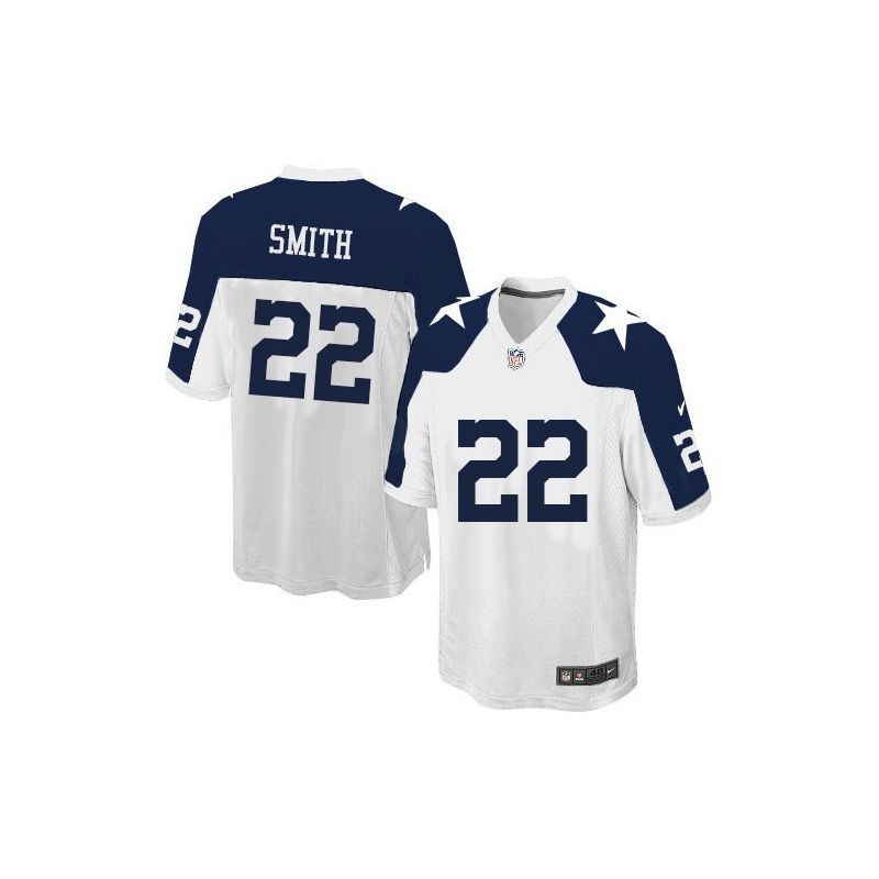 Cheap Emmitt Smith Cowboys Limited Jersey From China #22 White Thanksgiving