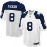 Cheap Troy Aikman Cowboys Limited Jersey From China #8 White Thanksgiving