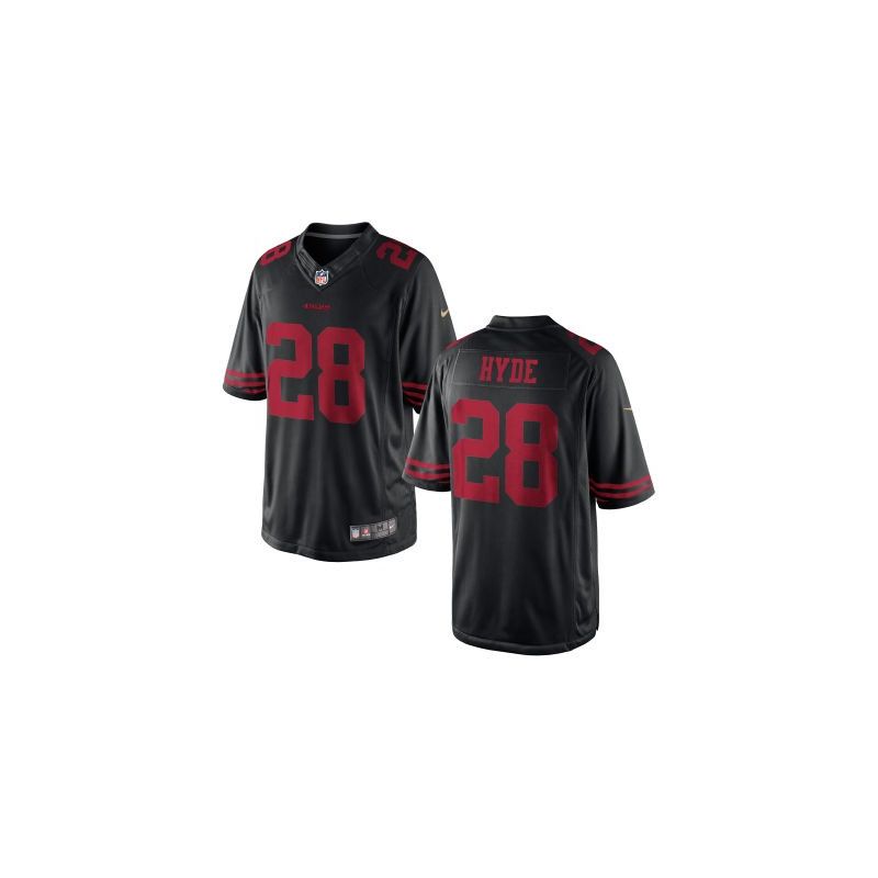 Cheap Carlos Hyde 49ers Limited Jersey From China #28 Black