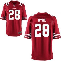 Cheap Carlos Hyde 49ers Limited Jersey From China #28 Red