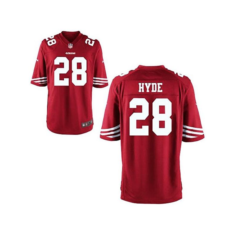 Cheap Carlos Hyde 49ers Limited Jersey From China #28 Red