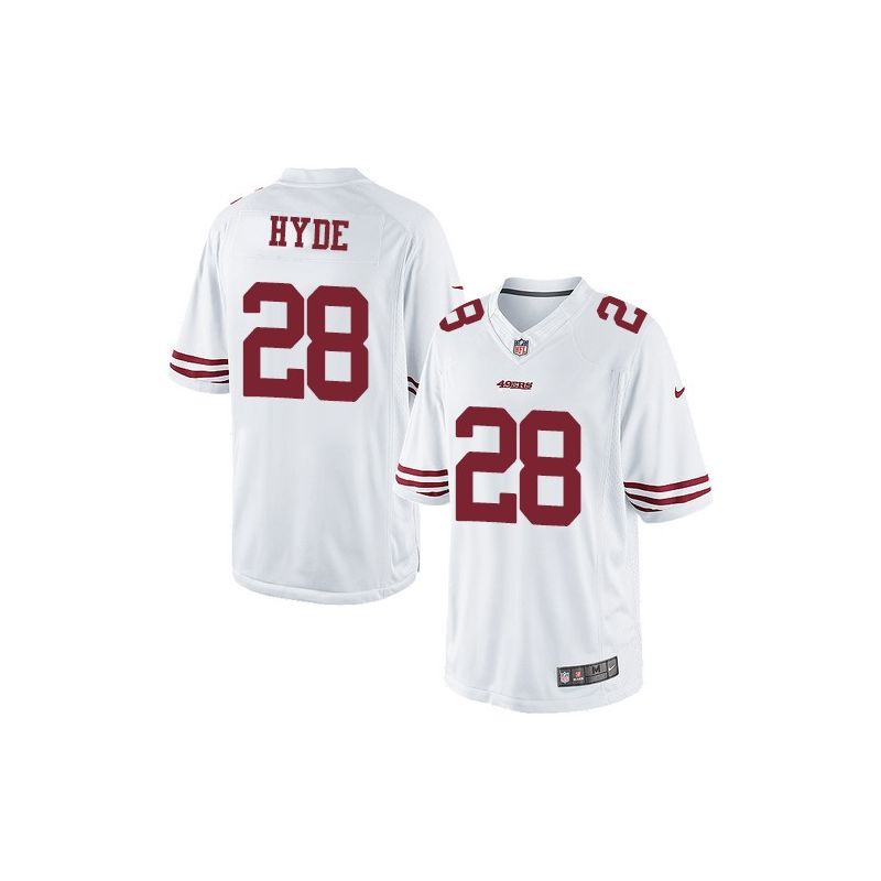 Cheap Carlos Hyde 49ers Limited Jersey From China #28 White