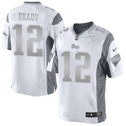 Cheap Tom Brady Patriots Platinum Jersey From China #12