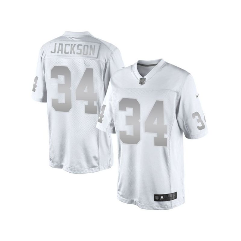 Cheap Bo Jackson Raiders Platinum Jersey From China #34 Cheap Bo Jackson Raiders Platinum Jersey From China #34