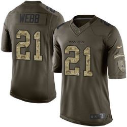 Cheap Lardarius Webb Ravens Salute TO Service Jersey From China #21 Olive