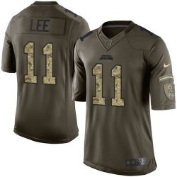 Cheap Marqise Lee Jaguars Salute TO Service Jersey From China #11 Olive