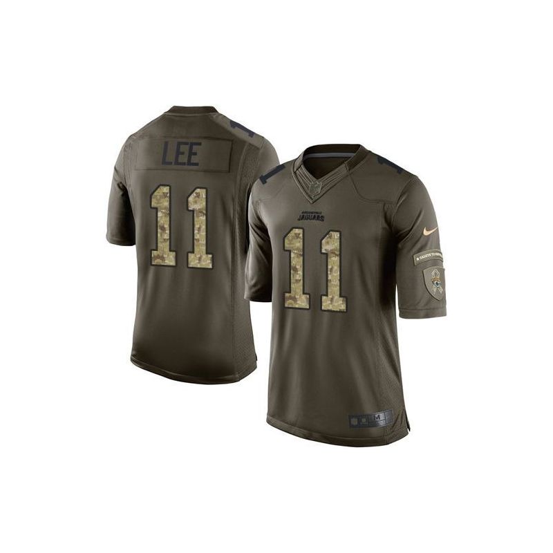 Cheap Marqise Lee Jaguars Salute TO Service Jersey From China #11 Olive