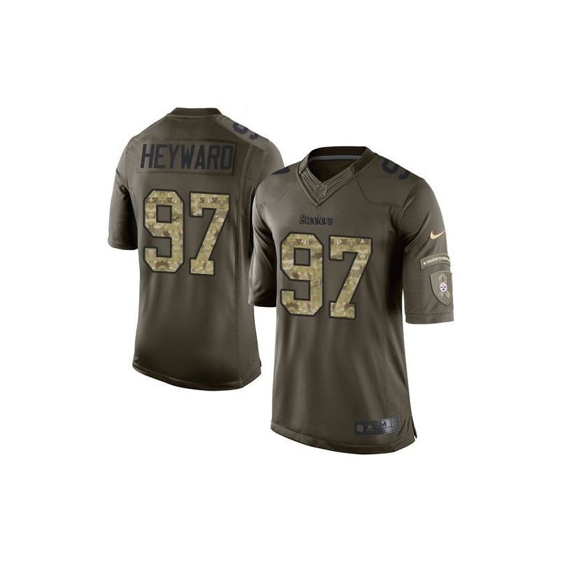 Cheap Cameron Heyward Steelers Salute TO Service Jersey From China #97 Olive Cheap Cameron Heyward Steelers Salute TO Service Jersey From China #97 Olive