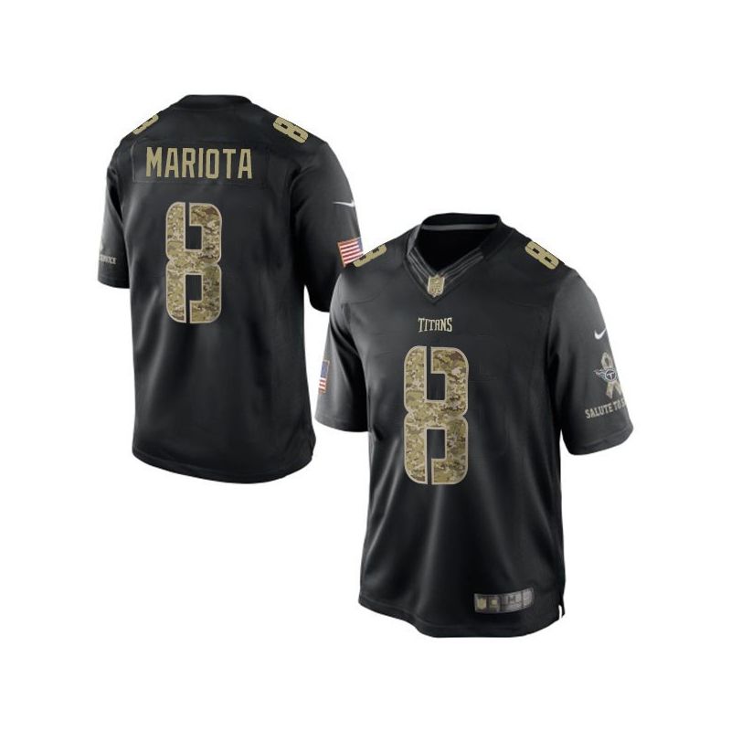 Cheap Marcus Mariota Titans Salute TO Service Jersey From China #8 Black Cheap Marcus Mariota Titans Salute TO Service Jersey From China #8 Black
