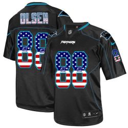 Cheap Greg Olsen Panthers USA Flag Fashion Jersey From China #88