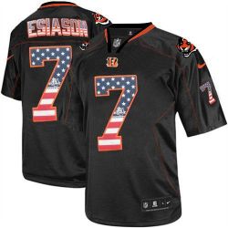 Cheap Boomer Esiason Bengals USA Flag Fashion Jersey From China #7