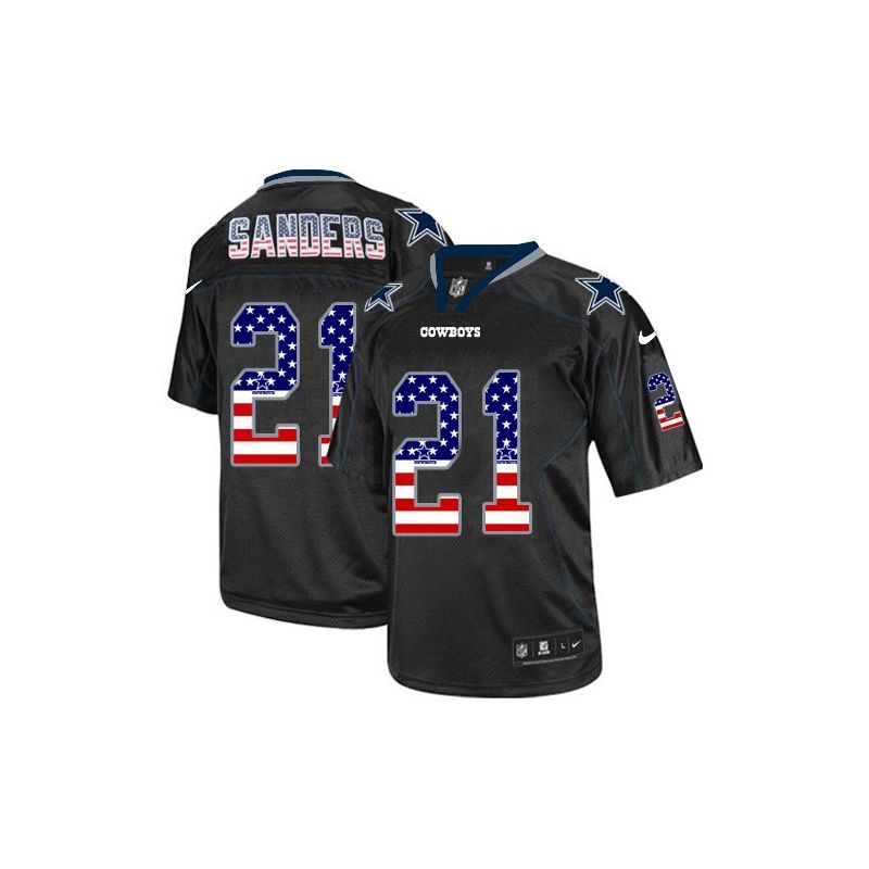 Cheap Deion Sanders Cowboys USA Flag Fashion Jersey From China #21