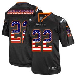 Cheap CJ Anderson Broncos USA Flag Fashion Jersey From China #22
