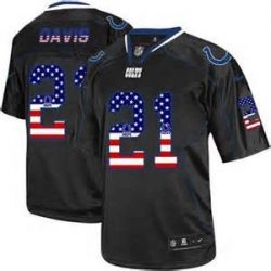 Cheap Vontae Davis Colts USA Flag Fashion Jersey From China #21