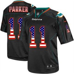 Cheap DeVante Parker Dolphins USA Flag Fashion Jersey From China #11