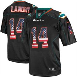 Cheap Jarvis Landry Dolphins USA Flag Fashion Jersey From China #14